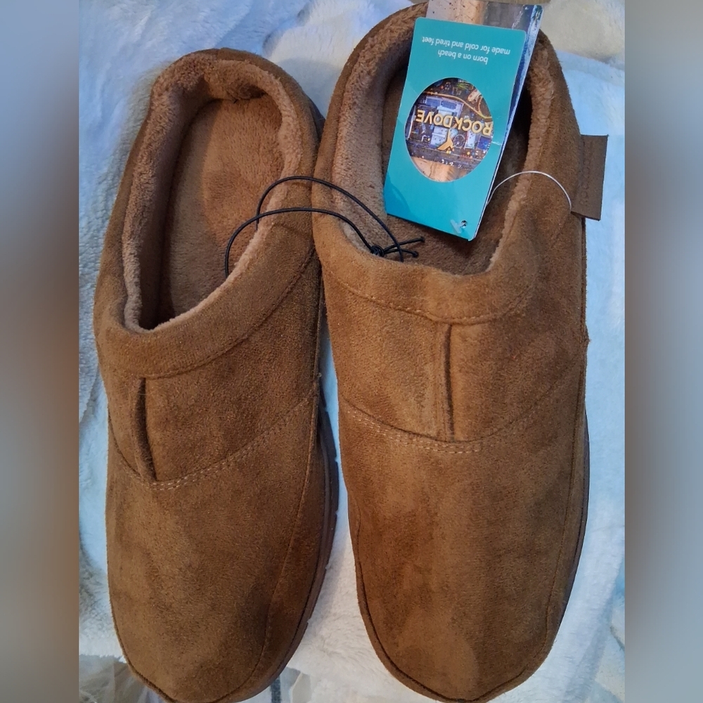 RockDove Men’s Tan Suede Slip-On Comfort Loafers